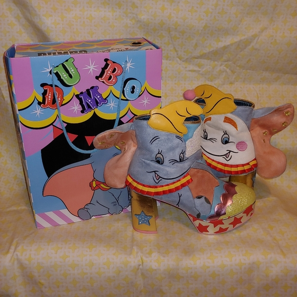 Irregular Choice Disney Dumbo Adorable Ankle Boots Shoes - Picture 2 of 16